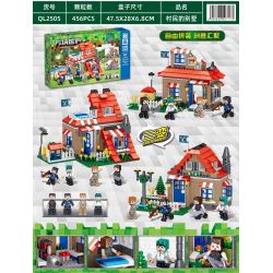 ZHEGAO QL2505 2505 non  BIỆT THỰ CỦA DÂN LÀNG bộ đồ chơi xếp lắp ráp ghép mô hình Minecraft CUBE WORLD Game Xây Dựng 456 khối