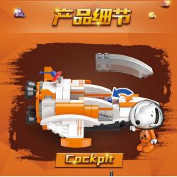 LINOOS LN3102 3102 non  TÊN LỬA ÂM THANH bộ đồ chơi xếp lắp ráp ghép mô hình MARS BASE SPACE SHUTTLE 558 khối