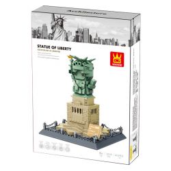 WANGE 3210 non  TƯỢNG NỮ THẦN TỰ DO PHIÊN BẢN MINI ??? NEW YORK MỸ bộ đồ chơi xếp lắp ráp ghép mô hình Buildings 414 khối
