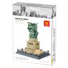 WANGE 3210 non  TƯỢNG NỮ THẦN TỰ DO PHIÊN BẢN MINI ??? NEW YORK MỸ bộ đồ chơi xếp lắp ráp ghép mô hình Buildings 414 khối