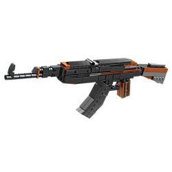 Kazi KY88008 88008 non  SÚNG TRƯỜNG TỰ ĐỘNG AK-47 16 TỔ HỢP bộ đồ chơi xếp lắp ráp ghép mô hình Gun MILITARY 932 khối