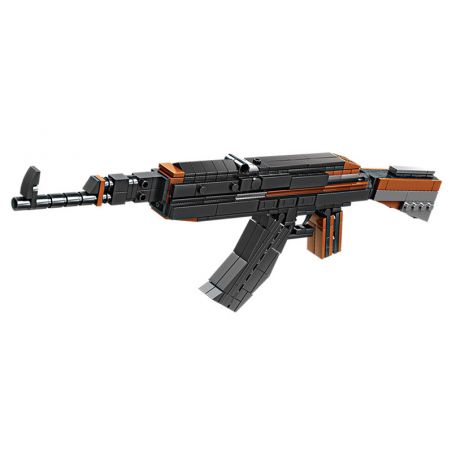 Kazi KY88008 88008 non  SÚNG TRƯỜNG TỰ ĐỘNG AK-47 16 TỔ HỢP bộ đồ chơi xếp lắp ráp ghép mô hình Gun MILITARY 932 khối