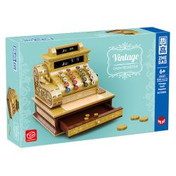 ZHEGAO 00387 non  MÁY TÍNH TIỀN CỔ ĐIỂN bộ đồ chơi xếp lắp ráp ghép mô hình Creator Expert VINTAGE CASH REGISTER Chuyên Gia Sáng Tạo 1630 khối