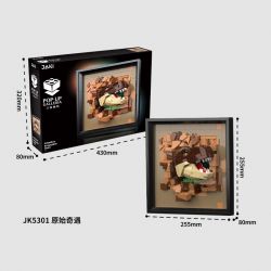 JAKI JK5301 5301 non  CUỘC PHIÊU LƯU NGUYÊN THỦY bộ đồ chơi xếp lắp ráp ghép mô hình Art