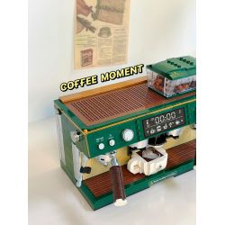 ZHEGAO DZ6017 6017 non  MÁY PHA CÀ PHÊ ĐÔI bộ đồ chơi xếp lắp ráp ghép mô hình Creator COFFEE MACHINE Sáng Tạo 928 khối