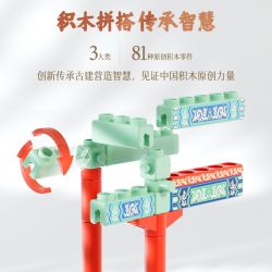 BLOKS 81420 non  HỘI TRƯỜNG HÒA HỢP TỐI CAO tỷ lệ 1:100 bộ đồ chơi xếp lắp ráp ghép mô hình 7634 khối