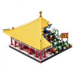 BLOKS 81421 non  CÔNG TRÌNH KIẾN ​​TRÚC CỔ ZHONGHE HALL tỷ lệ 1:75 bộ đồ chơi xếp lắp ráp ghép mô hình 1442 khối