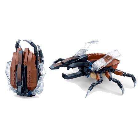 ZHI DELE DL-60108 60108 DL60108 non  BỌ CÁNH CỨNG ĐÈN FLASH bộ đồ chơi xếp lắp ráp ghép mô hình The Egg Will Crack Trứng Sẽ Nở 161 khối