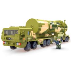 ZHI DELE DL-40010 40010 DL40010 non  TÊN LỬA ĐẠN ĐẠO DONGFENG-31 bộ đồ chơi xếp lắp ráp ghép mô hình Military Army Quân Sự Bộ Đội 782 khối