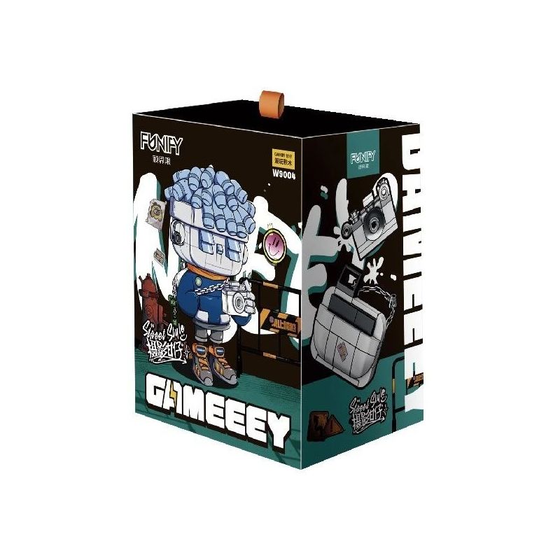 STUBBORN BOUNDARIES W9004 9004 non  PHỐ GANZI NHIẾP ẢNH GANZAI bộ đồ chơi xếp lắp ráp ghép mô hình GAMEEEY 289 khối