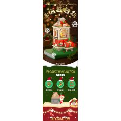 WEKKI 516156 non  MÁY VUỐT GIÁNG SINH bộ đồ chơi xếp lắp ráp ghép mô hình Christmas