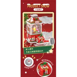 WEKKI 516156 non  MÁY VUỐT GIÁNG SINH bộ đồ chơi xếp lắp ráp ghép mô hình Christmas