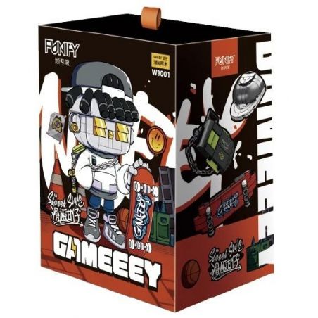 STUBBORN BOUNDARIES W9001 9001 non  ĐƯỜNG PHỐ GANZI TRƯỢT VÁN bộ đồ chơi xếp lắp ráp ghép mô hình GAMEEEY 661 khối