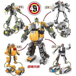 QIAO LE TONG TS30102 30102 non  THAY ĐỔI BIỆT ĐỘI SIÊU LÍNH bộ đồ chơi xếp lắp ráp ghép mô hình Creator Sáng Tạo