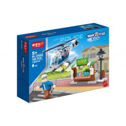 ZHI DELE DL-10006 10006 DL10006 non  TRỰC THĂNG CẢNH SÁT bộ đồ chơi xếp lắp ráp ghép mô hình POLICE 166 khối