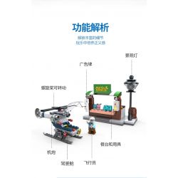 ZHI DELE DL-10006 10006 DL10006 non  TRỰC THĂNG CẢNH SÁT bộ đồ chơi xếp lắp ráp ghép mô hình POLICE 166 khối