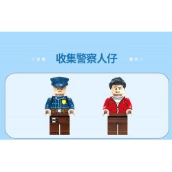 ZHI DELE DL-10004 10004 DL10004 non  CẢNH SÁT BA BÁNH bộ đồ chơi xếp lắp ráp ghép mô hình POLICE 150 khối