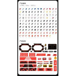 BLOKS 65476 non  LỖI CỔ ĐIỂN bộ đồ chơi xếp lắp ráp ghép mô hình 1107 khối