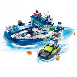 ZHI DELE DL-10003 10003 DL10003 non  TÀU TUẦN TRA CỦA CẢNH SÁT bộ đồ chơi xếp lắp ráp ghép mô hình POLICE 531 khối