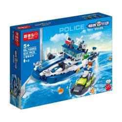 ZHI DELE DL-10003 10003 DL10003 non  TÀU TUẦN TRA CỦA CẢNH SÁT bộ đồ chơi xếp lắp ráp ghép mô hình POLICE 531 khối