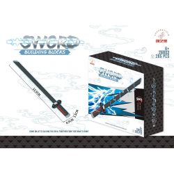 CREATIVE ART FIGHT 26803 non  THANH KIẾM CỦA TANJIRO bộ đồ chơi xếp lắp ráp ghép mô hình Movie & Game SWORD Phim Và Trò Chơi 285 khối