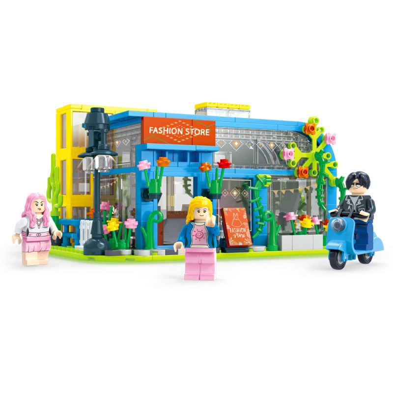 ZHI DELE DL-30002 30002 DL30002 non  CỬA HÀNG QUẦN ÁO MEILI bộ đồ chơi xếp lắp ráp ghép mô hình 425 khối