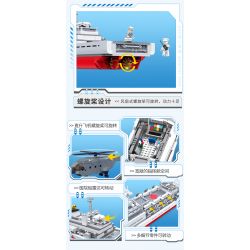 ZHI DELE DL-40018 40018 DL40018 non  TÀU BỆNH VIỆN PEACE ARK bộ đồ chơi xếp lắp ráp ghép mô hình CHINA AIRCRAFT CARRIER BATTLE GROUP 1691 khối