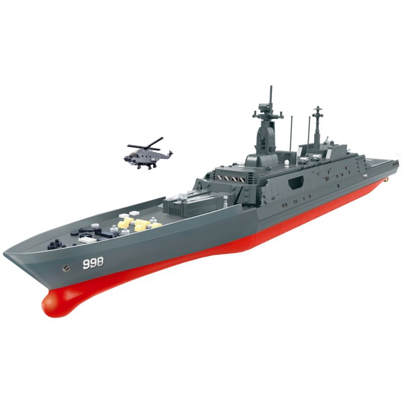 ZHI DELE DL-40017 40017 DL40017 non  TÀU ĐỔ BỘ TYPE 071 bộ đồ chơi xếp lắp ráp ghép mô hình CHINA AIRCRAFT CARRIER BATTLE GROUP 1583 khối