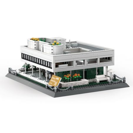 WANGE 5237 non  VILLA SAVOYE PARIS PHÁP bộ đồ chơi xếp lắp ráp ghép mô hình Creator VILLA SAVOYE PARIS FRANCE Sáng Tạo 1226 khối