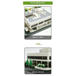 WANGE 5237 non  VILLA SAVOYE PARIS PHÁP bộ đồ chơi xếp lắp ráp ghép mô hình Creator VILLA SAVOYE PARIS FRANCE Sáng Tạo 1226 khối