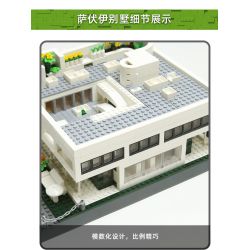 WANGE 5237 non  VILLA SAVOYE PARIS PHÁP bộ đồ chơi xếp lắp ráp ghép mô hình Creator VILLA SAVOYE PARIS FRANCE Sáng Tạo 1226 khối