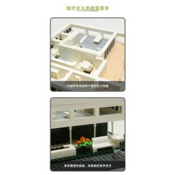 WANGE 5237 non  VILLA SAVOYE PARIS PHÁP bộ đồ chơi xếp lắp ráp ghép mô hình Creator VILLA SAVOYE PARIS FRANCE Sáng Tạo 1226 khối
