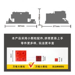 WANGE 5237 non  VILLA SAVOYE PARIS PHÁP bộ đồ chơi xếp lắp ráp ghép mô hình Creator VILLA SAVOYE PARIS FRANCE Sáng Tạo 1226 khối