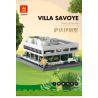 WANGE 5237 non  VILLA SAVOYE PARIS PHÁP bộ đồ chơi xếp lắp ráp ghép mô hình Creator VILLA SAVOYE PARIS FRANCE Sáng Tạo 1226 khối