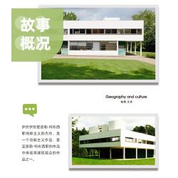 WANGE 5237 non  VILLA SAVOYE PARIS PHÁP bộ đồ chơi xếp lắp ráp ghép mô hình Creator VILLA SAVOYE PARIS FRANCE Sáng Tạo 1226 khối