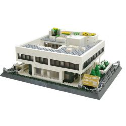 WANGE 5237 non  VILLA SAVOYE PARIS PHÁP bộ đồ chơi xếp lắp ráp ghép mô hình Creator VILLA SAVOYE PARIS FRANCE Sáng Tạo 1226 khối