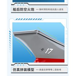 ZHI DELE DL-40016 40016 DL40016 non  TÀU SÂN BAY LOẠI 002 tỷ lệ 1:300 bộ đồ chơi xếp lắp ráp ghép mô hình CHINA AIRCRAFT CARRIER BATTLE GROUP 2555 khối