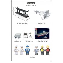 ZHI DELE DL-40016 40016 DL40016 non  TÀU SÂN BAY LOẠI 002 tỷ lệ 1:300 bộ đồ chơi xếp lắp ráp ghép mô hình CHINA AIRCRAFT CARRIER BATTLE GROUP 2555 khối