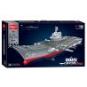 ZHI DELE DL-40016 40016 DL40016 non  TÀU SÂN BAY LOẠI 002 tỷ lệ 1:300 bộ đồ chơi xếp lắp ráp ghép mô hình CHINA AIRCRAFT CARRIER BATTLE GROUP 2555 khối