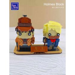 PANTASY 99101 non  SHERLOCK HOLMES VÀ WATSON BRICKHEAD bộ đồ chơi xếp lắp ráp ghép mô hình Brickheadz Nhân Vật Đầu To