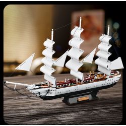 FORANGE FC6006 6006 non  THUYỀN BUỒM THIÊN NGA TRẮNG bộ đồ chơi xếp lắp ráp ghép mô hình Creator Expert WHITE SWAN Chuyên Gia Sáng Tạo 1672 khối