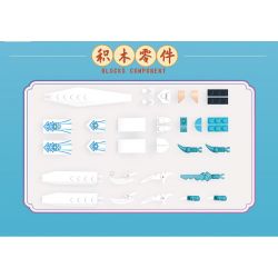 ZHI DELE DL-60016 60016 DL60016 non  KỲ SONG PHI MÃ bộ đồ chơi xếp lắp ráp ghép mô hình AUSPICIOUS BEASTS ARMOUR 461 khối