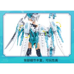 ZHI DELE DL-60016 60016 DL60016 non  KỲ SONG PHI MÃ bộ đồ chơi xếp lắp ráp ghép mô hình AUSPICIOUS BEASTS ARMOUR 461 khối