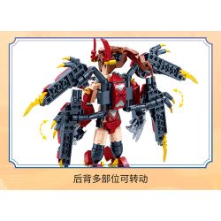 ZHI DELE DL-60014 60014 DL60014 non  BỌ CÁNH CỨNG CHIYANG bộ đồ chơi xếp lắp ráp ghép mô hình AUSPICIOUS BEASTS ARMOUR 528 khối