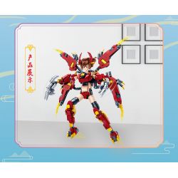 ZHI DELE DL-60014 60014 DL60014 non  BỌ CÁNH CỨNG CHIYANG bộ đồ chơi xếp lắp ráp ghép mô hình AUSPICIOUS BEASTS ARMOUR 528 khối