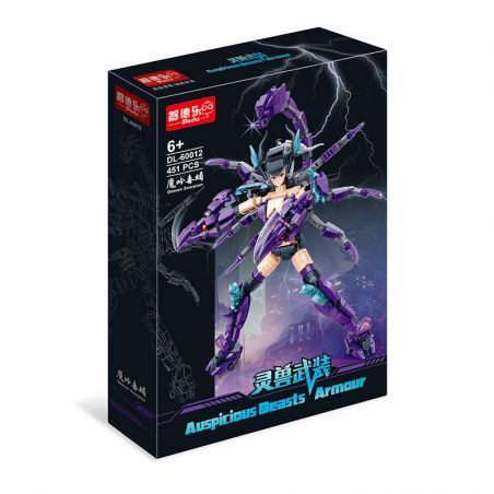 ZHI DELE DL-60012 60012 DL60012 non  QUỶ BỌ CẠP bộ đồ chơi xếp lắp ráp ghép mô hình AUSPICIOUS BEASTS ARMOUR 451 khối