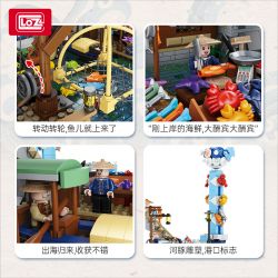 LOZ 1049 non  IZAKAYA PHONG CÁCH NHẬT BẢN bộ đồ chơi xếp lắp ráp ghép mô hình Modular Buildings Mô Hình Nhà Cửa 2249 khối