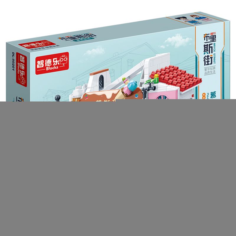 ZHI DELE DL-50201 50201 DL50201 non  BÁNH TRÁNG MIỆNG bộ đồ chơi xếp lắp ráp ghép mô hình 774 khối