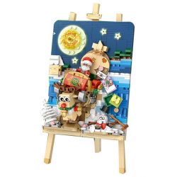 LOZ 1282 non  HÌNH ???NH 3D XE TRƯỢT TUYẾT bộ đồ chơi xếp lắp ráp ghép mô hình 646 khối