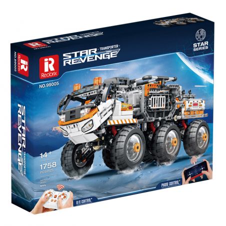 REOBRIX 99005 non  PHƯƠNG TIỆN VẬN CHUYỂN bộ đồ chơi xếp lắp ráp ghép mô hình  STAR REVENGE TRANSPORTER Kỹ Thuật Công Nghệ Cao Mô Hình Phương Tiện 1758 khối